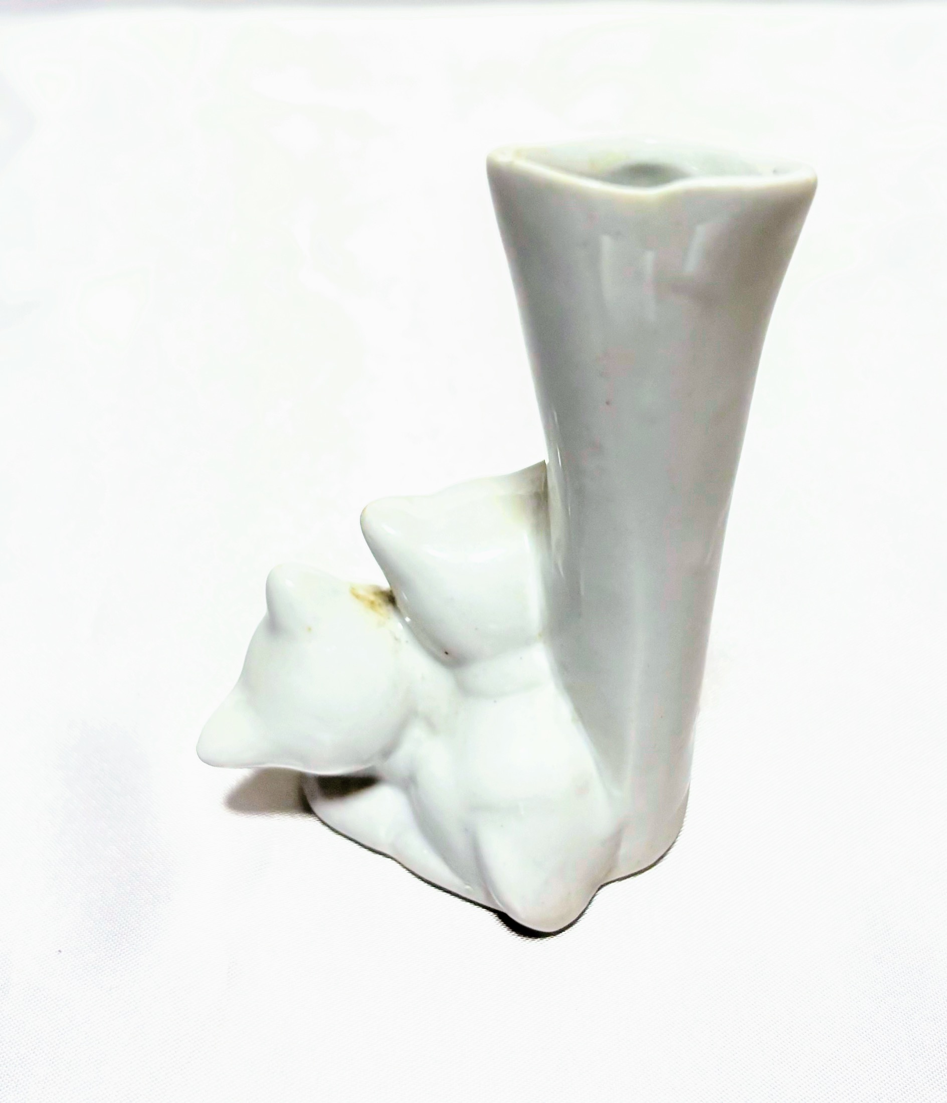 一輪挿し　かわいい猫ちゃんの小さな一輪挿し　陶器製　レトロマーケット通販 - 画像 (6)