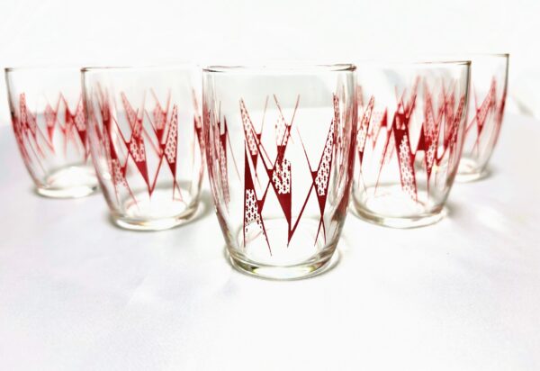 新東洋ガラス　ＰＡＳＴＥ　ＭＯＵＬＤ　ＴＵＭＢＬＥＲＳ　コップ5個　当時物未使用保管品　レトロマーケット通販 - 画像 (4)