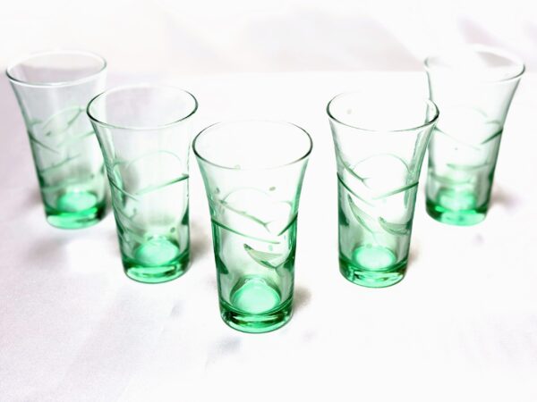 東洋ガラス　とびうお　コップ5個　当時物未使用保管品　美品　レトロマーケット通販 - 画像 (4)