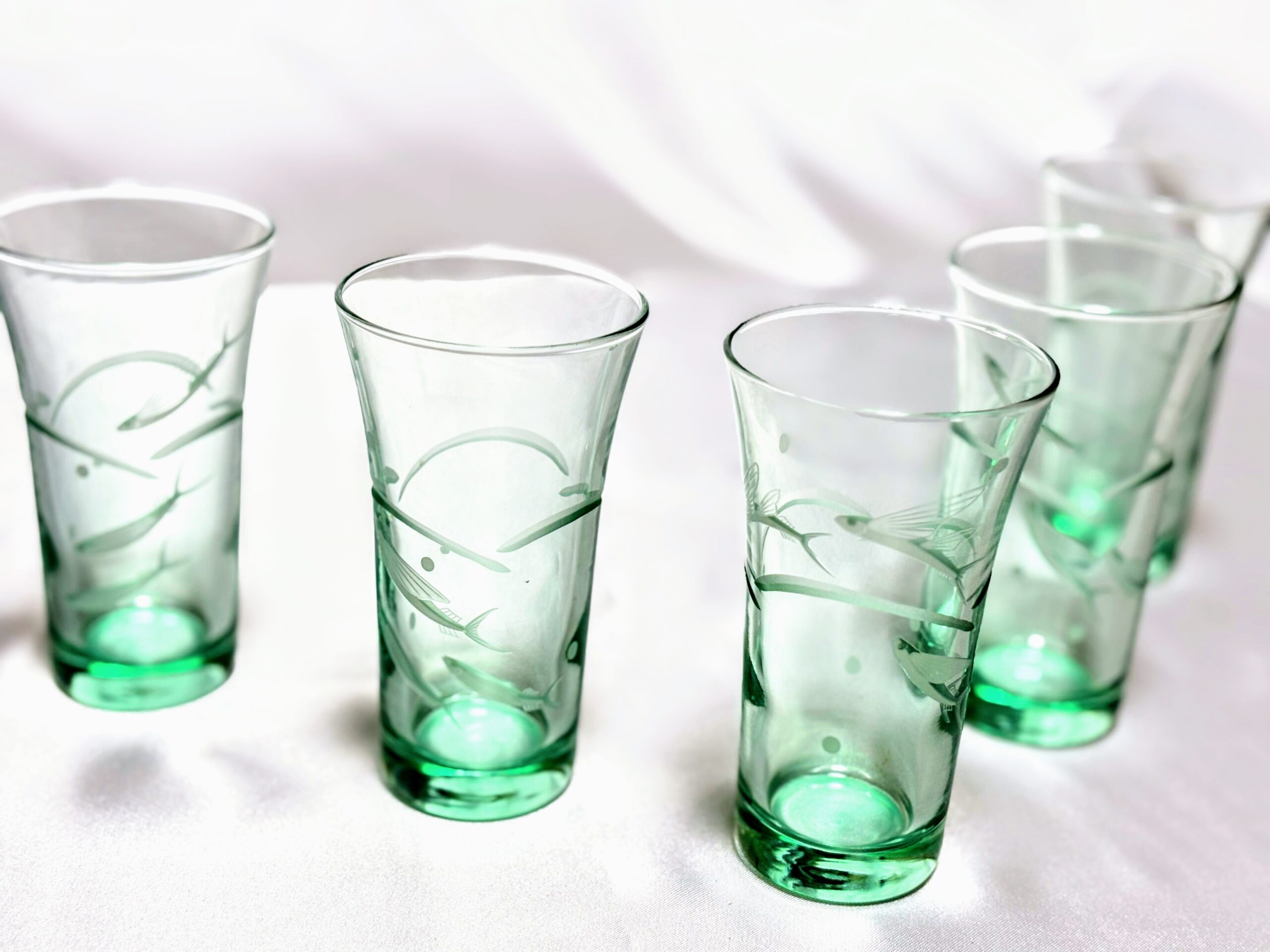 東洋ガラス とびうお コップ5個 当時物未使用保管品 美品 レトロマーケット通販 - 画像 (6)