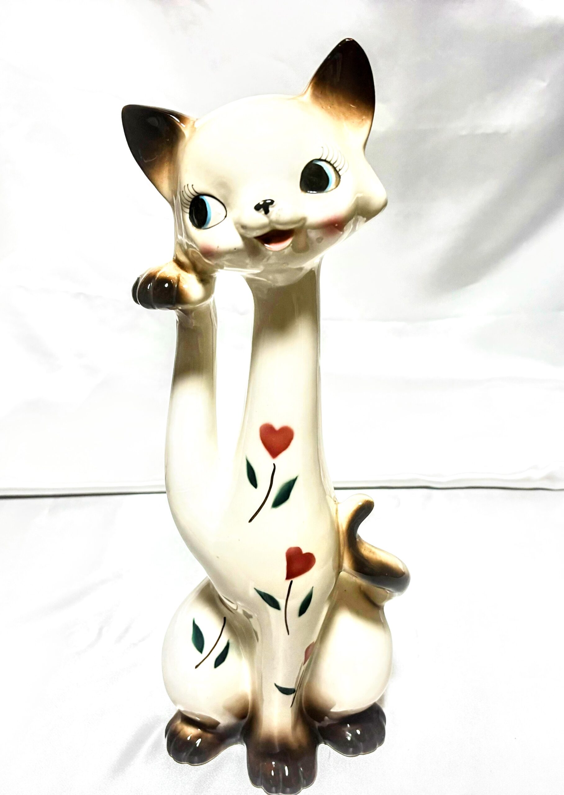 置物 かわいい猫ちゃんの置物(大) 陶器製 当時物 レトロマーケット通販
