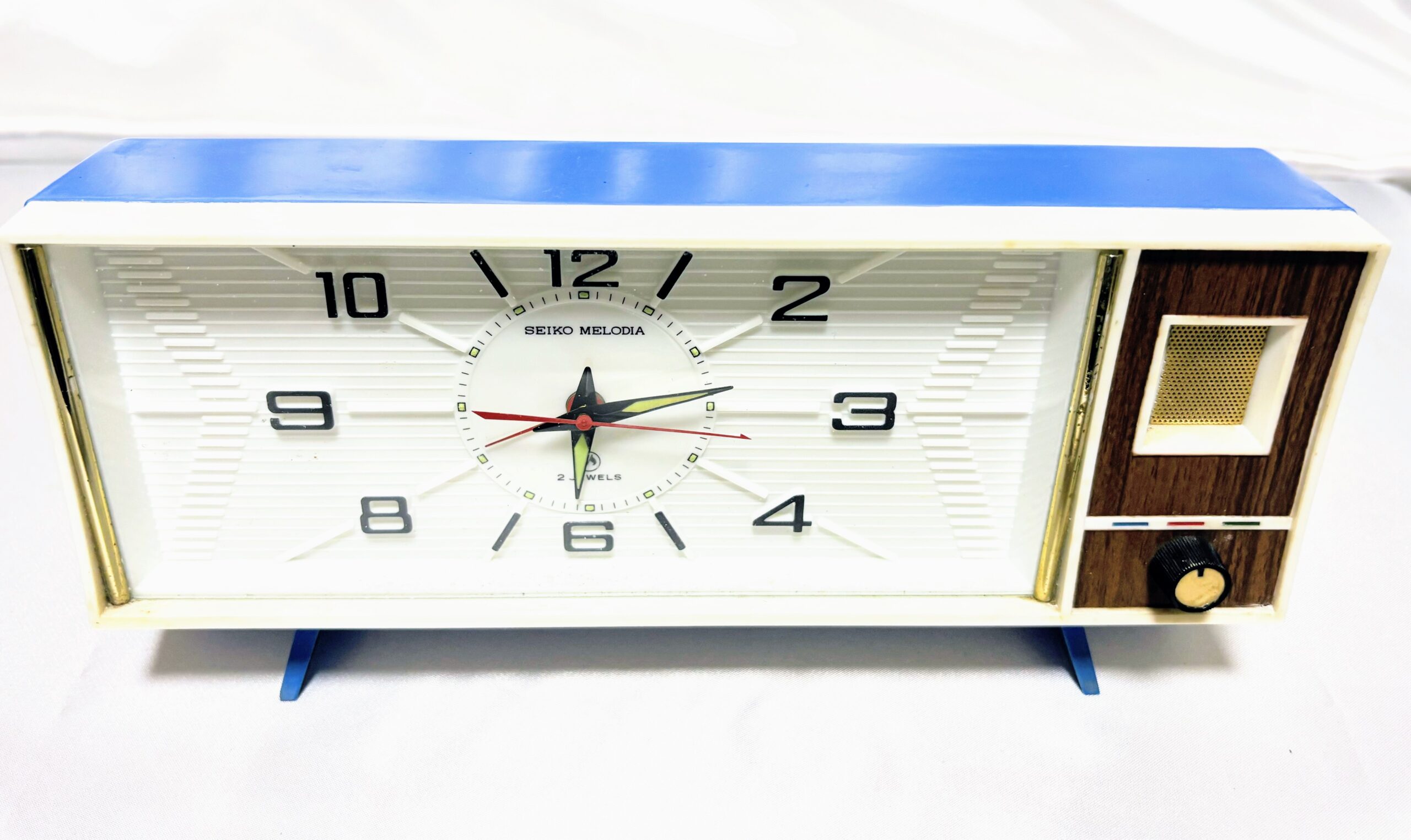 ゼンマイ目覚まし時計 セイコー メロディアMD-522 金と銀 実働品 レトロマーケット通販