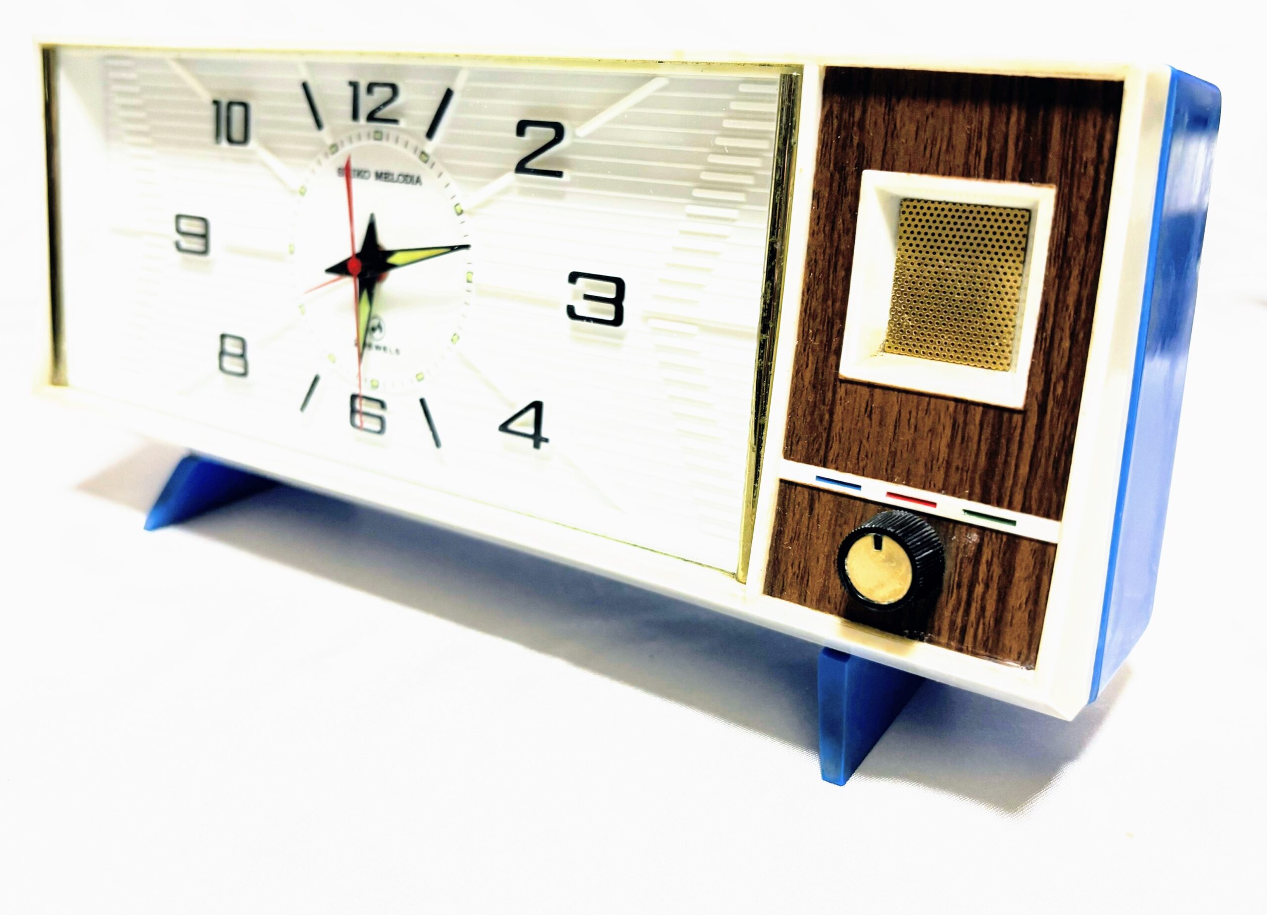 ゼンマイ目覚まし時計　セイコー　メロディアMD-522　金と銀　実働品　レトロマーケット通販　 - 画像 (4)