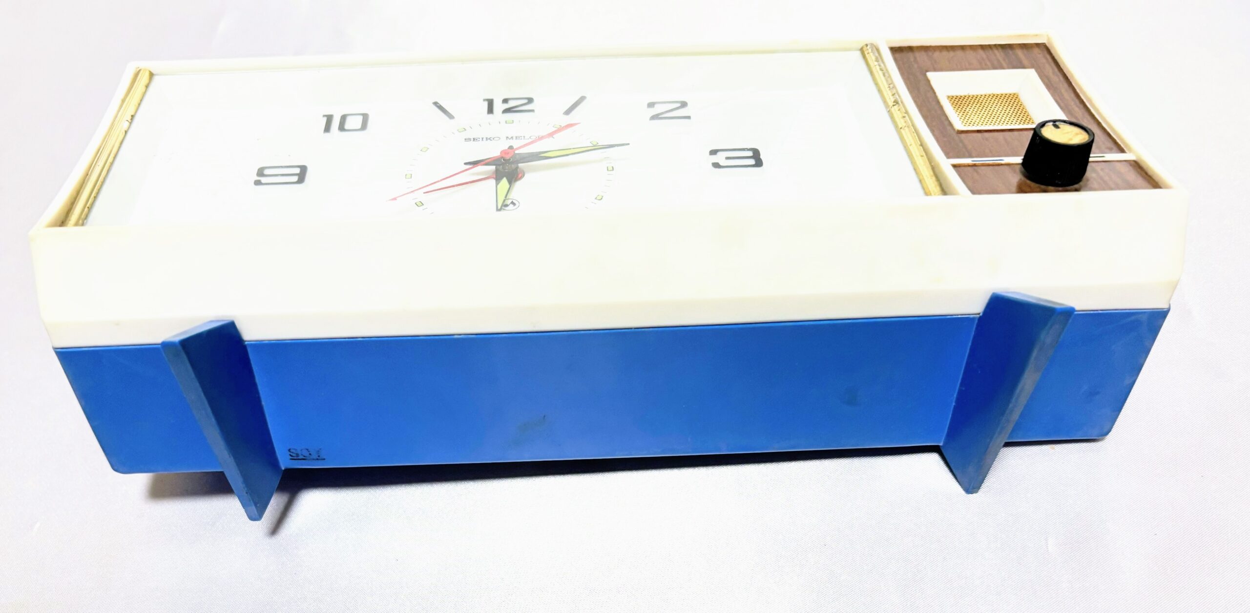 ゼンマイ目覚まし時計　セイコー　メロディアMD-522　金と銀　実働品　レトロマーケット通販　 - 画像 (8)