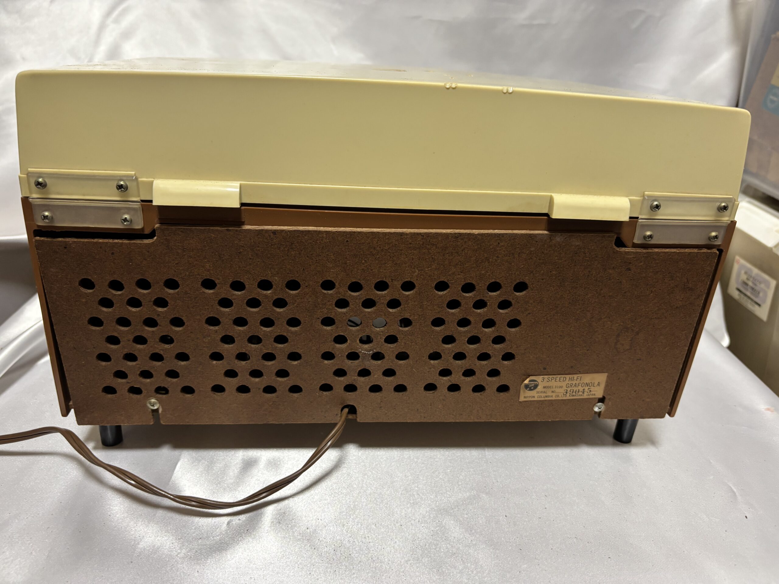 レコードプレーヤー コロンビア 3SPEED HI FI MODEL3100 GRAFONOLA 実働品 - 画像 (7)