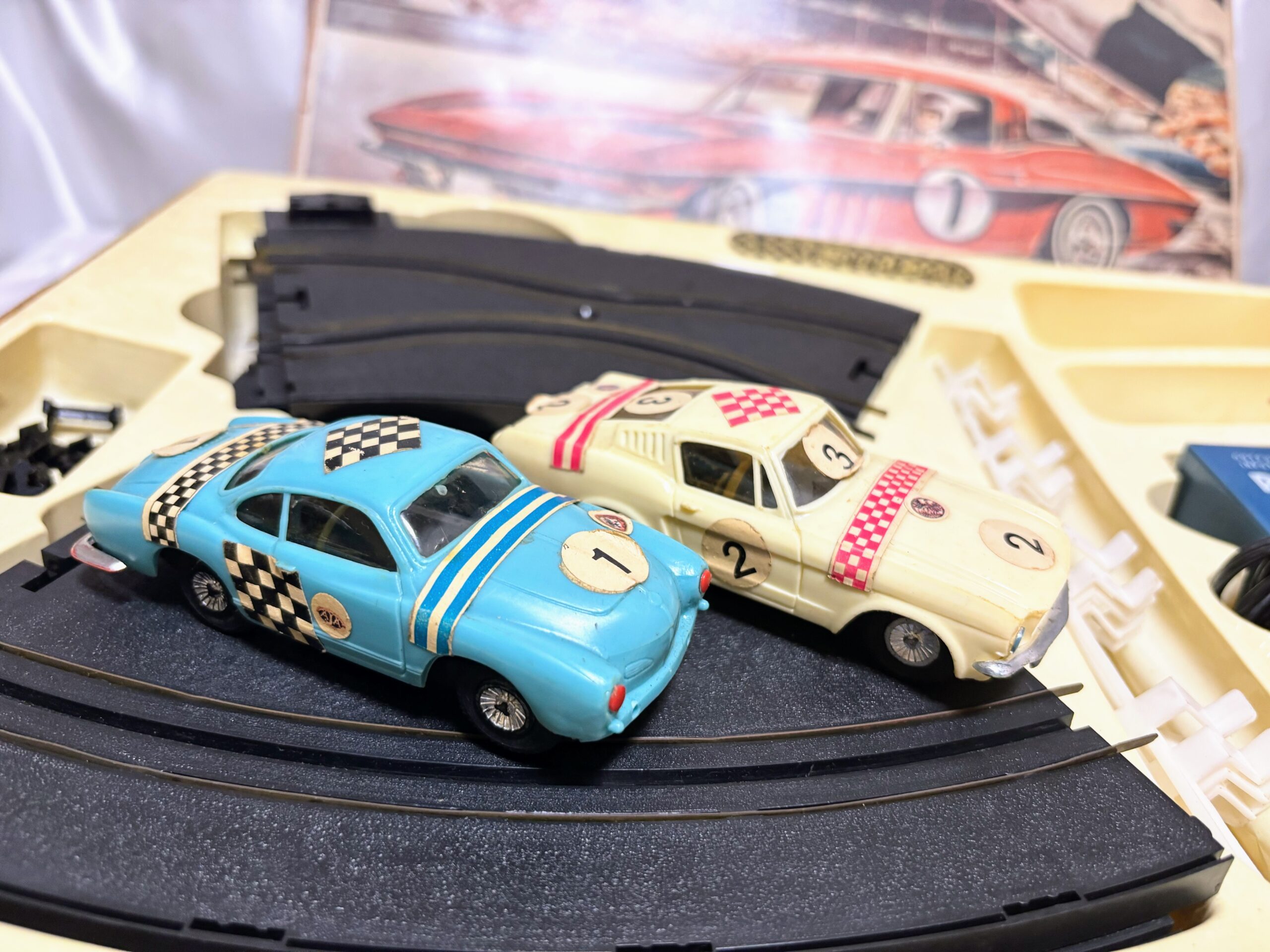 バンダイ チャンピオンレーシングセット 2セット 昭和40年代 スロットルカー - 画像 (3)