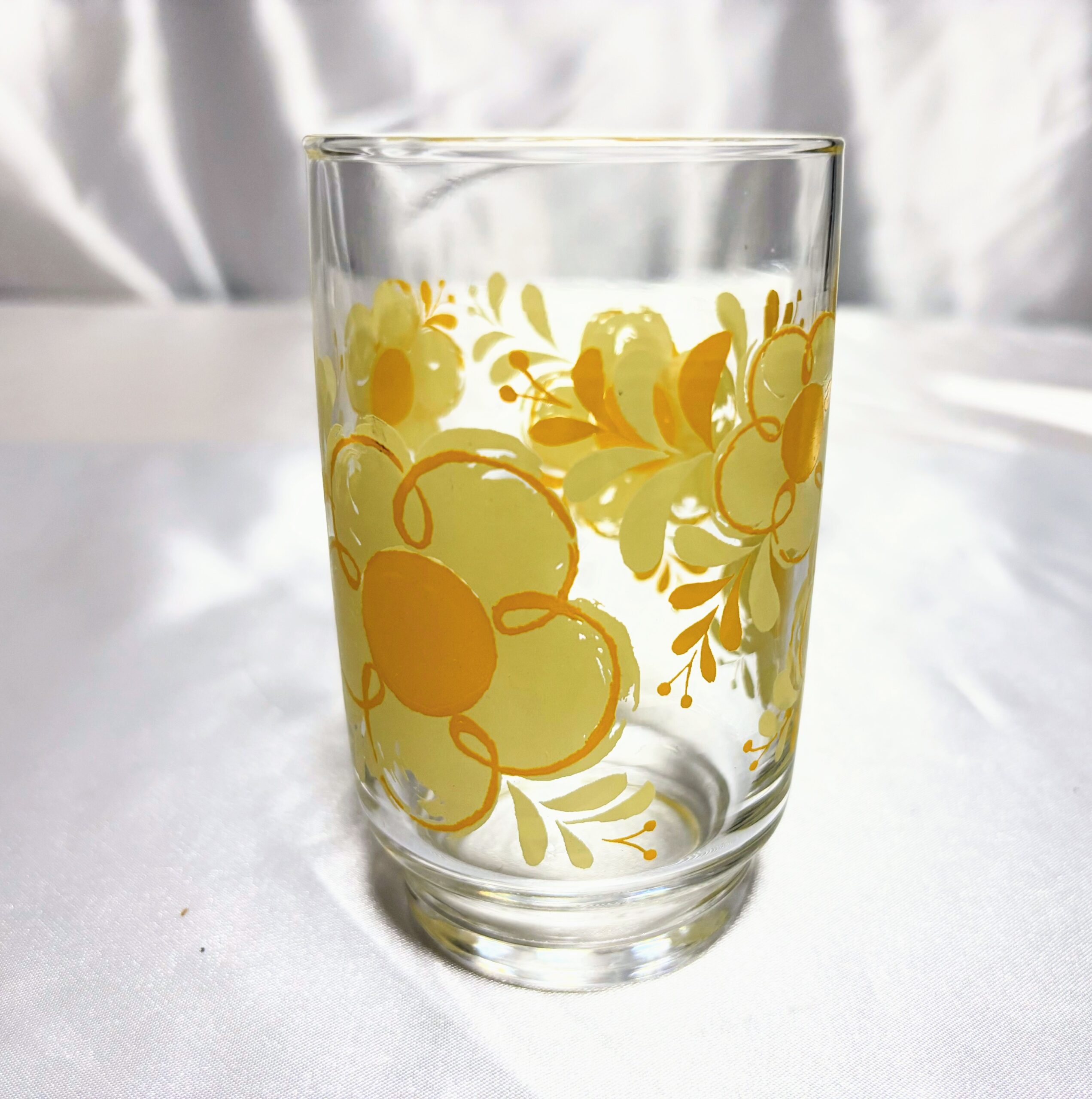 佐々木硝子 花柄グラス8個セット 当時物保管品 程度良し - 画像 (3)