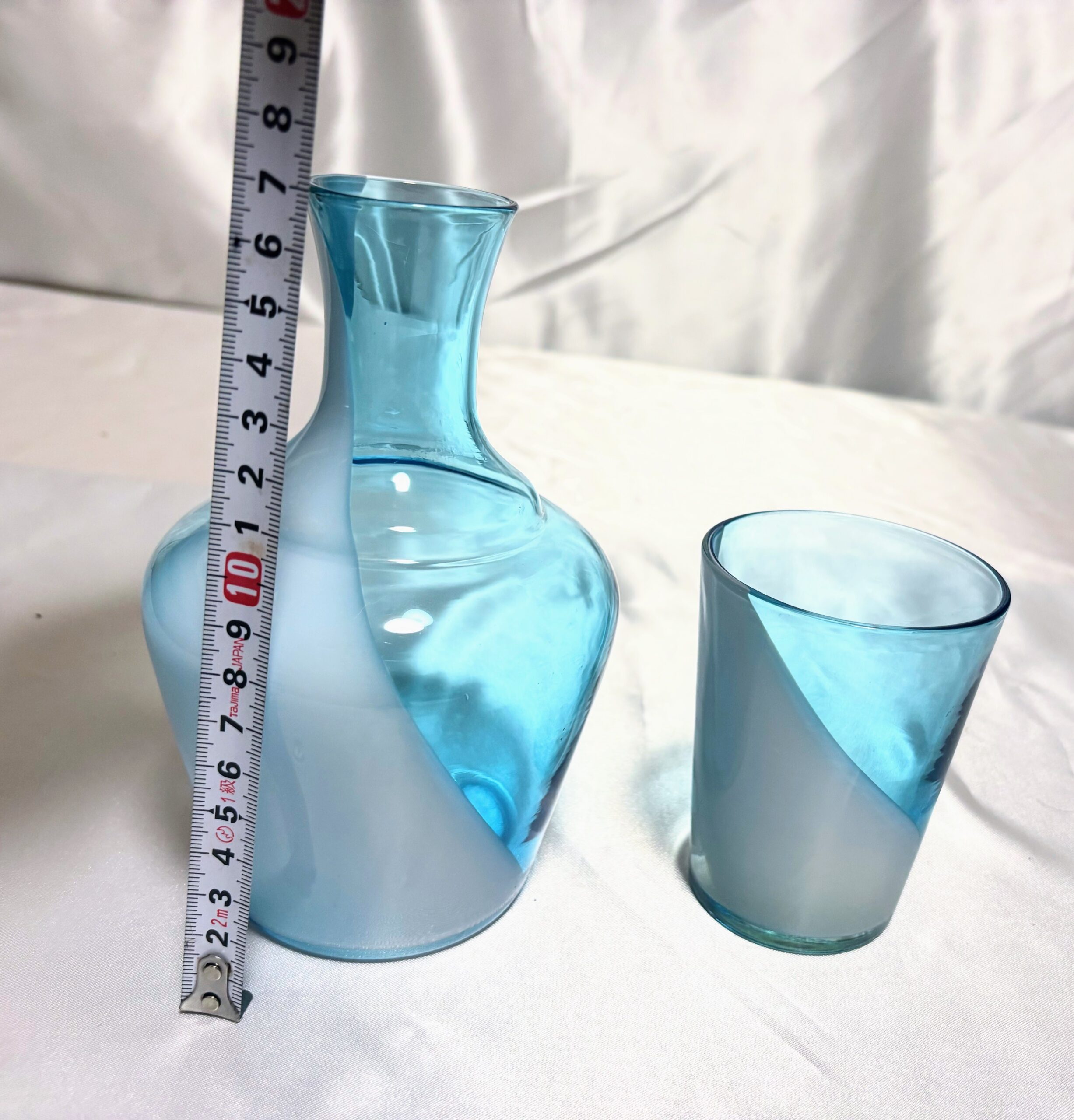 水差し　ブルーとホワイト　美品 - 画像 (7)