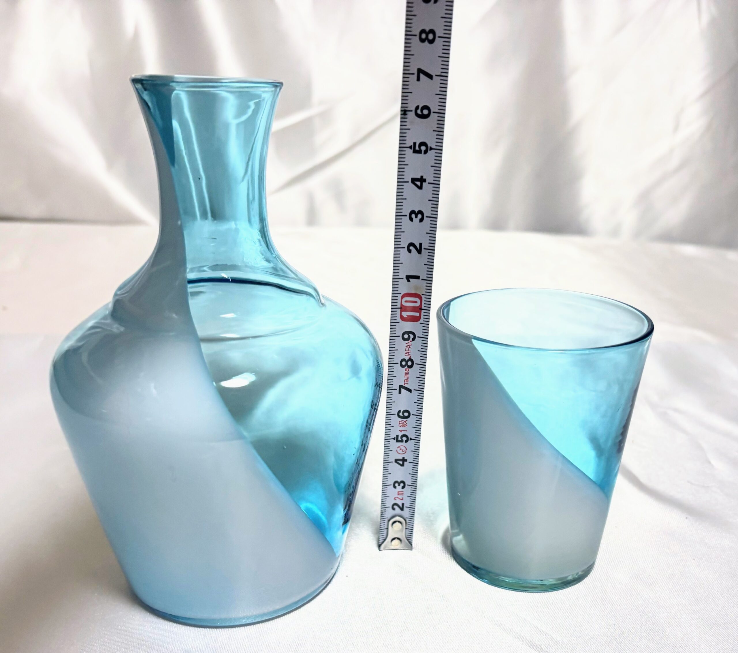 水差し　ブルーとホワイト　美品 - 画像 (8)
